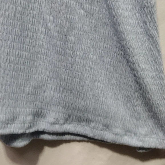 NWT Good Luck Gem V-Neck Bow Puff Sleeve Mini Dress Women's S Blue Minimalist - Picture 4 of 10